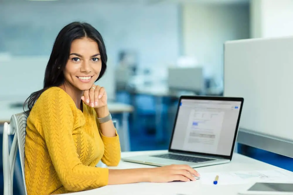 Woman at Computer