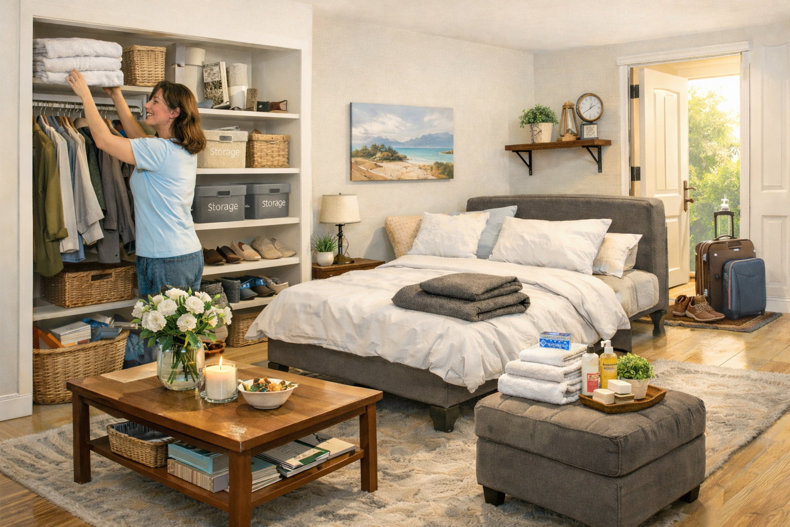 Welcome with Ease: Decluttering Tips and Storage Hacks for Preparing Your Home for Guests