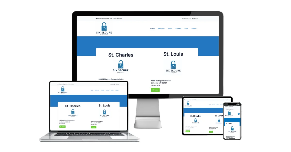 self storage website design