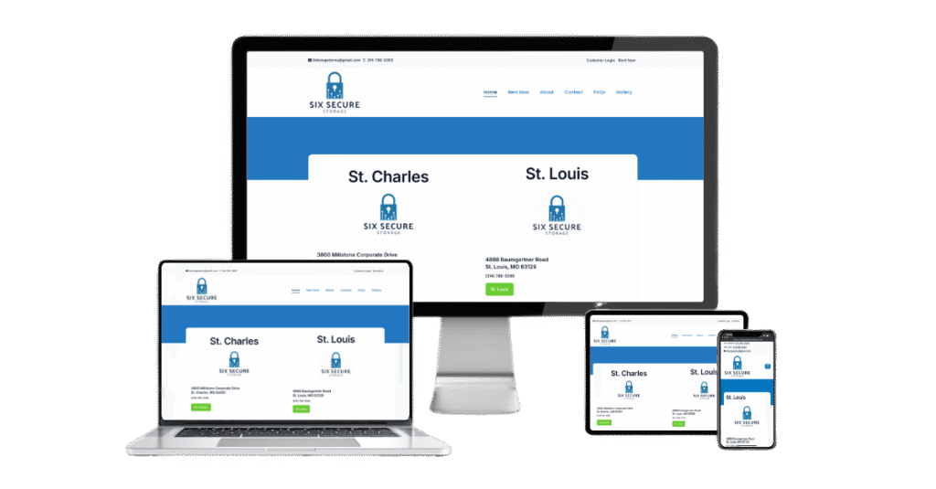 self storage website design