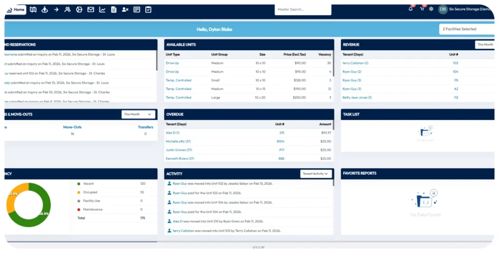 Self Storage Unit Management Software