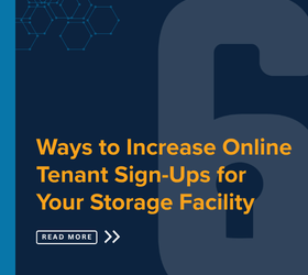 How can storage website tenant sign-ups be increased effectively?