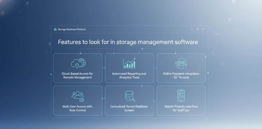 Features to look for in multi facility storage management software